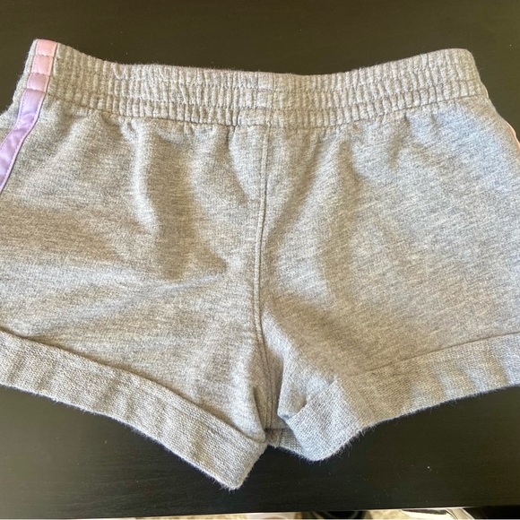 Adidas Kids Gray Shorts with Rainbow Stripes 3T - Picture 2 of 5